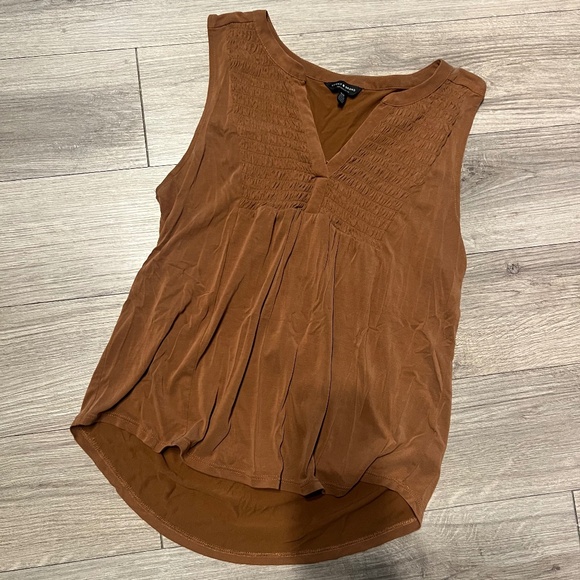 Lucky Brand brown flowy tank top - Picture 1 of 7